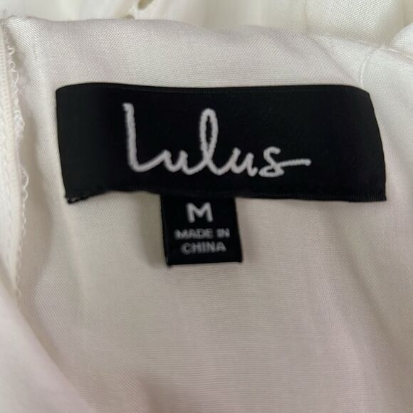 Lulus Easy Honey Ivory Slip Dress EUC size Medium - Picture 14 of 16